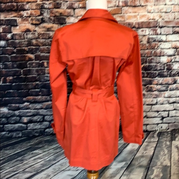 Burnt Orange Dress Coat - Picture 2 of 4